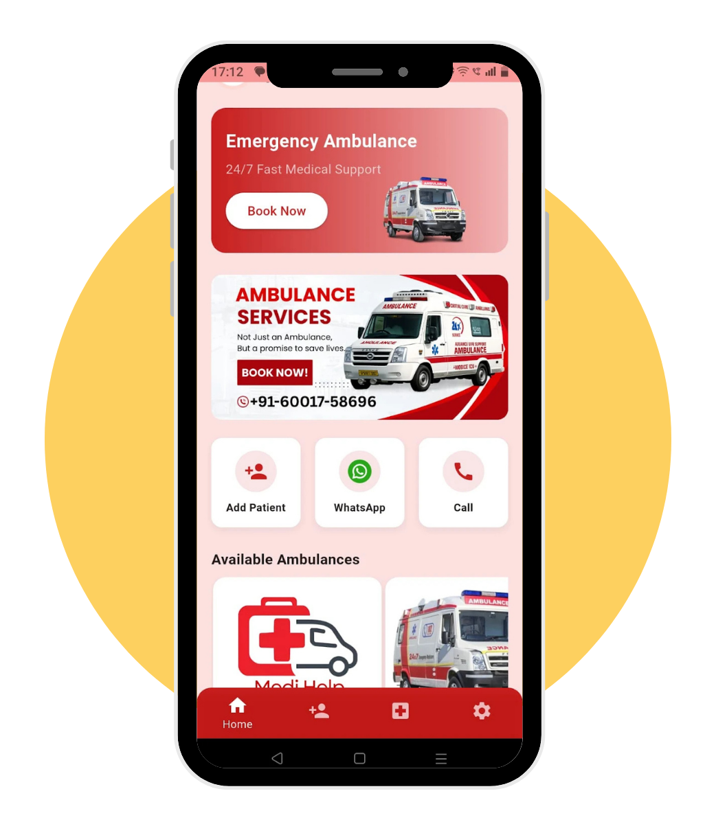 Medi Help App Screen 1