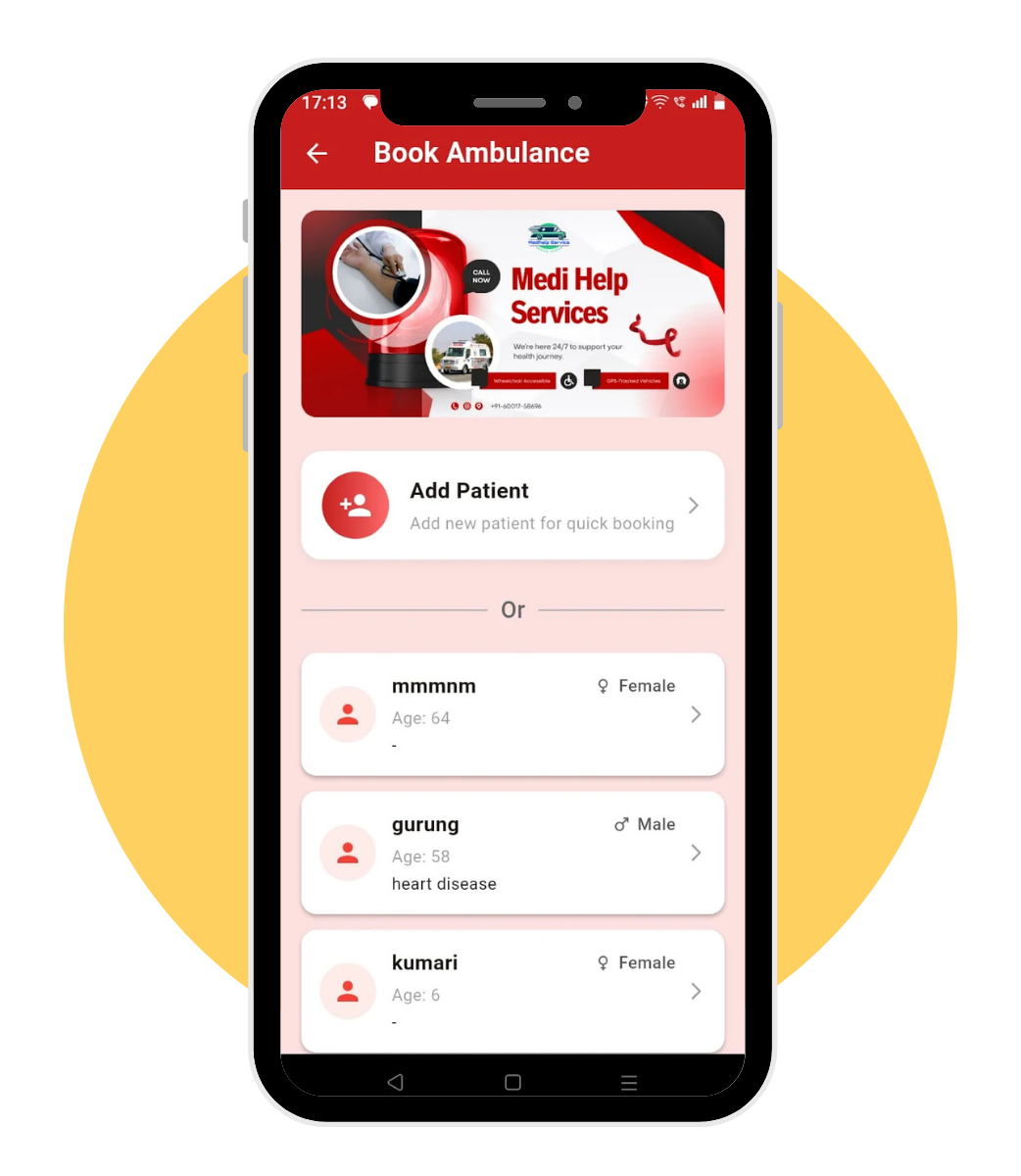 Medi Help App Screen 3